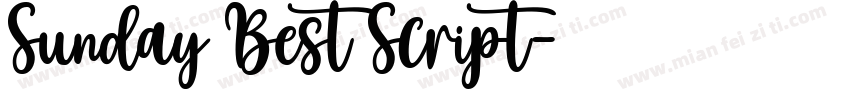 Sunday Best Script字体转换
